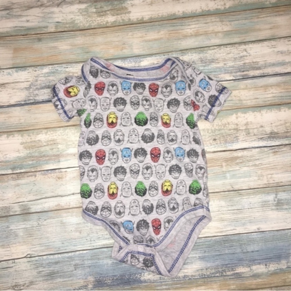 Marvel Faces Grey Onsie